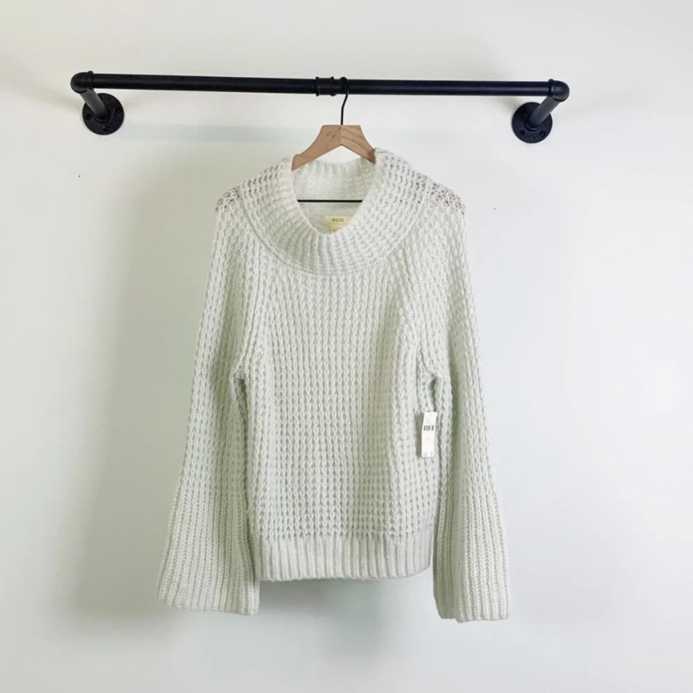 NWT Anthro Maeve Dionne Knit Bell Sleeve Sweater